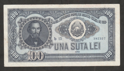 Romania, 100 lei 1952_b15 382327 foto