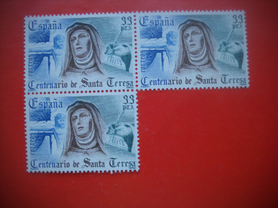 HOPCT TIMBRE MNH 948 BIS -SPANIA CENTENAR SF TEREZA 1 VAL -1982 foto