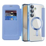 Husa Samsung Galaxy S24 FE Asteroid GSM SmartMag Book Case, bleu