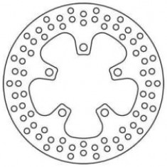 Disc frână fix spate, 230/83x4mm 5x104mm, diametru gaură de centrare 10,5mm, spacing 0 compatibil: KAWASAKI ZX-7R 750H (Stinger)/750J/750L/750N (Ninja