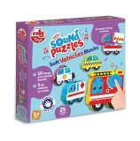 Cumpara ieftin Puzzle blocks cu sunete Reig Musicales - Vehicule, 25 piese