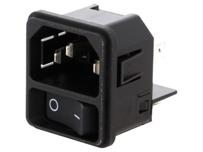 Conector alimentare AC 15A 250V C14 foto