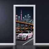 Folie imprimata color pentru decor Usa, dimensiune 200 x 90cm, model: AVX-DR06, AVEX