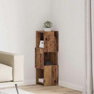 vidaXL Dulap de colț Alb 25,5x25x80cm Lemn compozit 889819 foto