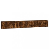 Cumpara ieftin Dulapuri TV montate pe perete 3 buc stejar afumat 100x34,5x40cm