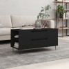 Gossi masuta de cafea, negru, 102x44,5x50 cm, lemn prelucrat