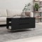 Gossi masuta de cafea, negru, 102x44,5x50 cm, lemn prelucrat
