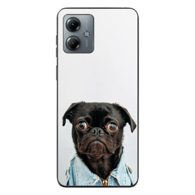 Husa compatibila cu Motorola Moto G14 Silicon Gel Tpu Model Pug Fashion foto