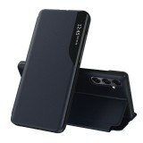 Husa tip carte pentru samsung galaxy a16 4g / a16 5g - stand view - piele eco, dark blue