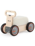 MamaToyz DriveMe Soft Jucarie Lemn 3 in 1: Masinuta Ride-On, Premergator, Carucior Vacuta 10 luni+