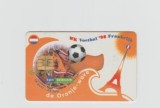 bnk card Cartele telefonice - Olanda - fotbal - KPN - Chip Cards &amp; L&amp;G Cards - Wk Football 1998 - Oranje Wave