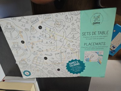 Placemat cu jocuri și colorat - OMY foto