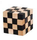 Joc logic IQ 3D Puzzle negru&amp;natural Anaconda , Fridolin