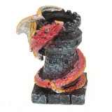 Suport Lumanare Decorativ Dragon, 10cm, decorat 360grade Tole 10 Imperial 39560