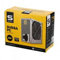 Sursa Serioux Energy 550W, Ventilator 12cm, Protec?ii: OCP/OVP/UVP/SCP/OPP, Cabluri: 1*20+4pin, 1*4+4pin, 1*PCI-E 6+2pin, 2 *Mol foto