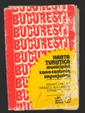 C10520 - BUCURESTI. HARTA TURISTICA. MUNICIPIU, ZONA CENTRALA, IMPREJURIMI, 1983