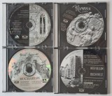 Lot 4 CD-ROM interactive foto colectie, Istorie Arhitectura: Manastiri, Bucuresti Interbelic, Romania 1900, Bucharest ghid; in carcase CD slim case