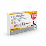 Seringa Insulina INSUMED 2 Unitati, 1ml, 30G, Lupa, Sterila, 30 buc/cutie