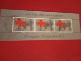 OLANDA, RED CROSS - BLOC ȘTAMPILAT