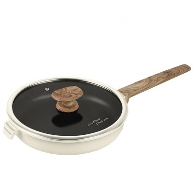 Tigaie Heinner Wild Stone cu capac, 26 x 5.5 cm, manere imitatie lemn foto