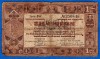 (6) BANCNOTA OLANDA - ZILVERBON - 1 GULDEN 1938 (1 OCTOMBRIE), SERIE CU 2 LITERE