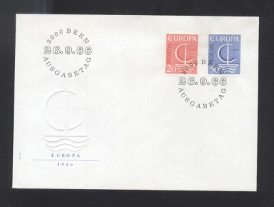 Switzerland 1966 Europa CEPT Mi.843-844 FDC UN.031 foto