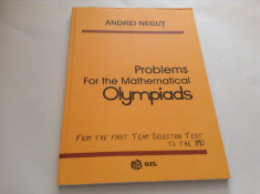 Problems for the Mathematical Olympiads - Andrei Negut*RF10/0 foto