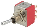 Comutator basculant 3PDT ON-ON IP40, 2A/250VAC, C&amp;K 7000
