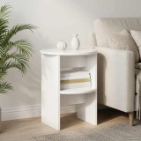 vidaXL Dulap lateral 2 pcs Alb Lucios &Oslash;40 x 50 cm Lemn prelucrat 899825