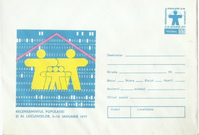 TSV - PLIC OMAGIAL RECENSAMANTUL POPULATIEI SI AL LOCUINTELOR 5-12 IANUARIE 1977 foto