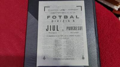 program Jiul - Progresul Buc. foto