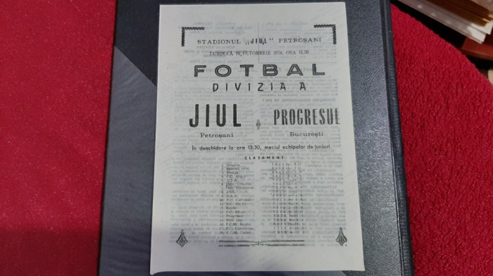 program Jiul - Progresul Buc.