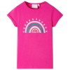 Tricou pentru copii, roz închis, 92, vidaXL