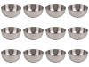 Set Boluri pentru Salata, 12 piese, 3.5 L, Metal, Argintiu