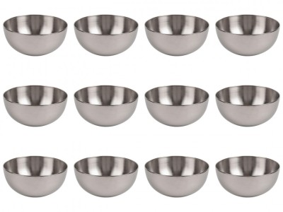 Set Boluri pentru Salata, 12 piese, 3.5 L, Metal, Argintiu foto