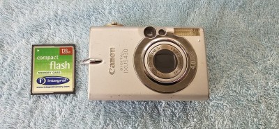 APARAT FOTO DIGITAL CANON IXUS 430 + CARD128 MB, FARA ACUMULATOR , NU STIU DACA FUNCTIONEAZA !! foto