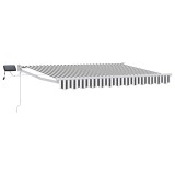 vidaXL Marchiză retractabilă manuală cu led-uri 3 x 2,5 m 3419253