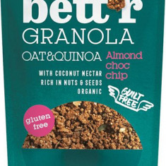 Granola cu migdale si ciocolata neagra fara gluten Bio, 300g, Bettr