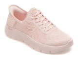 Cumpara ieftin Pantofi sport SKECHERS roz, GO WALK FLEX, din material textil