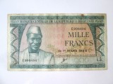 Rara! Republica Guineea 1000 Francs 1960 seria:99 44 94,bancnota din imagini la cel mai mic pret