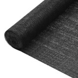 VidaXL Plasă protecție intimitate, negru, 1,2x25 m, HDPE, 75 g/m&sup2;