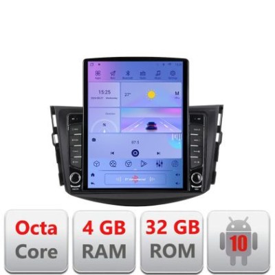 Navigatie Toyota RAV4 G-018 ecran tip TESLA 9.7&amp;quot; cu Android Radio Bluetooth Internet GPS WIFI 4+32GB DSP 4G Octa Core CarStore Technology foto