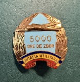 Insigna aviatie utilitara RSR 5000 ore de zbor