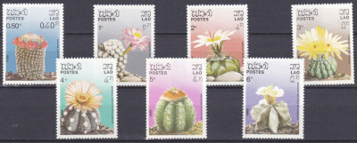 DB1 Flora Cactusi Laos 1986 7 v. MNH foto