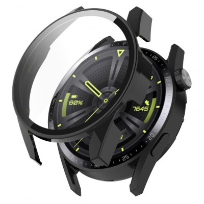 Husa Techsuit Defense360 Pro pentru Huawei Watch GT 3 46mm, Neagra foto