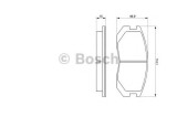 Set placute frana,frana disc MITSUBISHI COLT V (CJ, CP) (1995 - 2003) BOSCH 0 986 460 980
