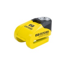 MBS Antifurt disc frana cu alarma Oxford Quartz XD10, galben/negru, Cod Produs: LK209OX foto