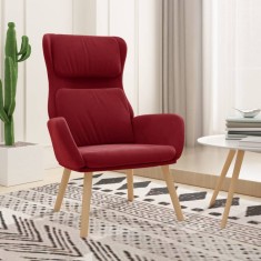 vidaXL Scaun de relaxare, roșu vin, catifea 341356