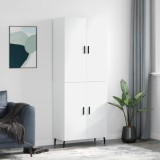 vidaXL Dulap &icirc;nalt, alb, 69,5x34x180 cm, lemn compozit
