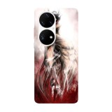 Husa compatibila cu Huawei Mate 40 model Attack on titan Eren transformation, Silicon, TPU, Viceversa, Transparent, Carcasa